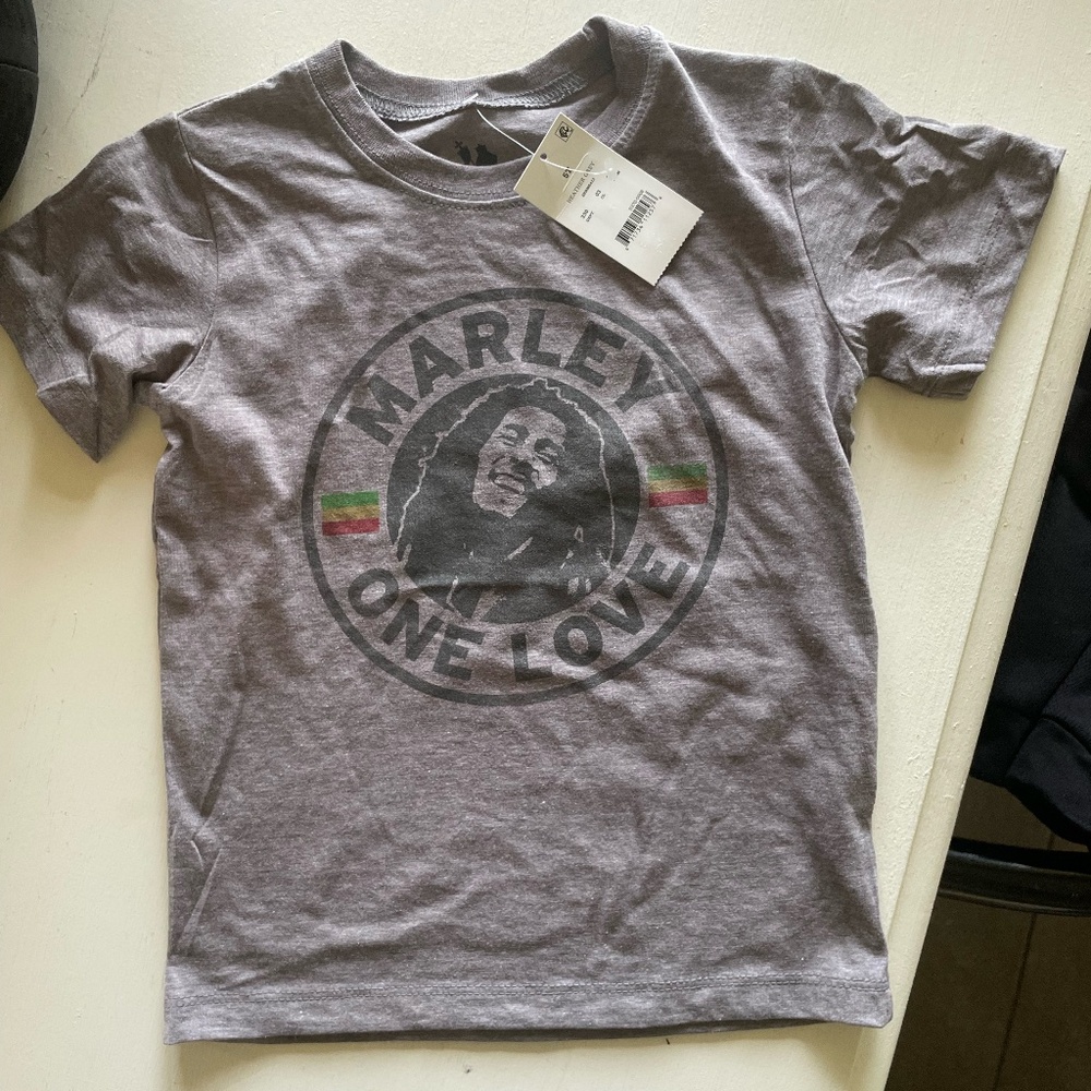 BOB MARLEY "ONE LOVE" TODDLER SIZE 5T UNISEX SHORT SLEEVE T SHIRT NWT - Picture 2 of 5